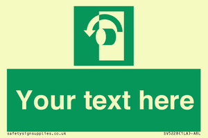 Custom Turn Anti-Clockwise Sign